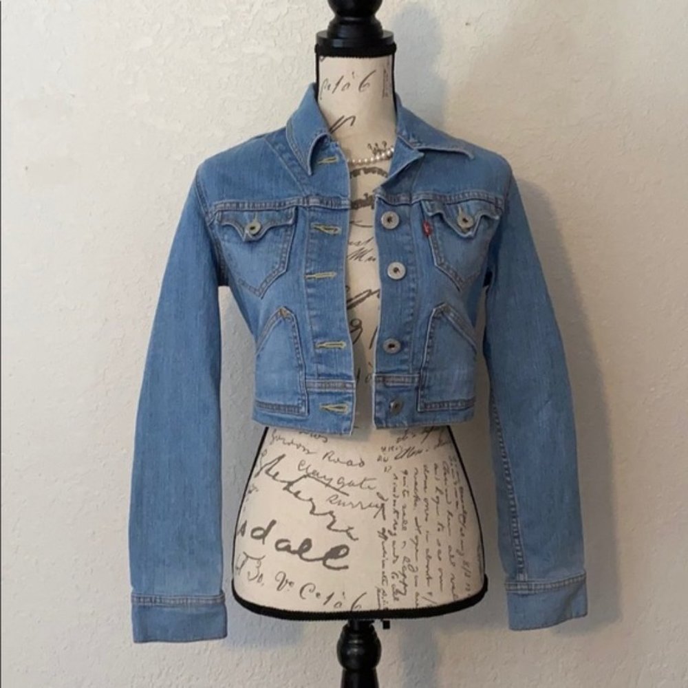 Levis Light Blue Jean Jacket Size Small